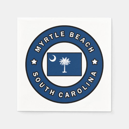 Myrtle Beach South Carolina Serviette (Vorderseite)