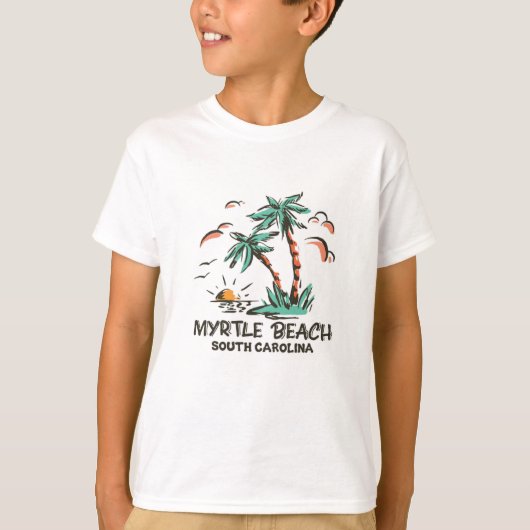 Myrtle Beach - South Carolina - Sonnenuntergang T-Shirt (Vorderseite)