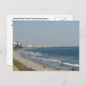 Myrtle Beach South Carolina Strand Postkarte (Vorne/Hinten)