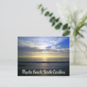 Myrtle Beach South Carolina Sunrise Postcard Postkarte (Stehend Vorderseite)