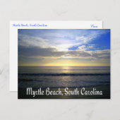 Myrtle Beach South Carolina Sunrise Postcard Postkarte (Vorne/Hinten)