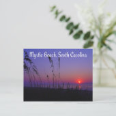 Myrtle Beach South Carolina Sunrise Postcard Postkarte (Stehend Vorderseite)