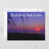 Myrtle Beach South Carolina Sunrise Postcard Postkarte (Vorne/Hinten)