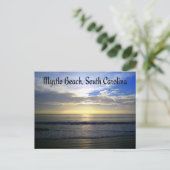 Myrtle Beach South Carolina Sunrise Postcard Postkarte (Stehend Vorderseite)