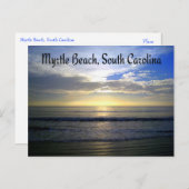 Myrtle Beach South Carolina Sunrise Postcard Postkarte (Vorne/Hinten)