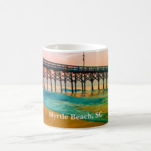 Myrtle Beach, South Carolina Sunset am Pier Kaffeetasse