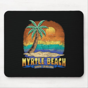 Myrtle Beach South Carolina Vintag Distressed Sou Mousepad