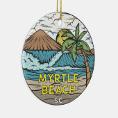 Myrtle Beach South Carolina Vintag Keramik Ornament (Rechts)