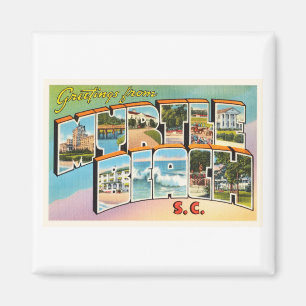 Myrtle Beach South Carolina Vintage Postkarte Sc Magnet