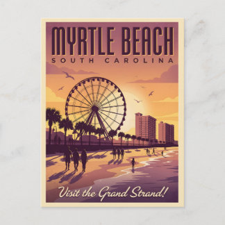 Myrtle Beach South Carolina Vintage Reise Postkarte