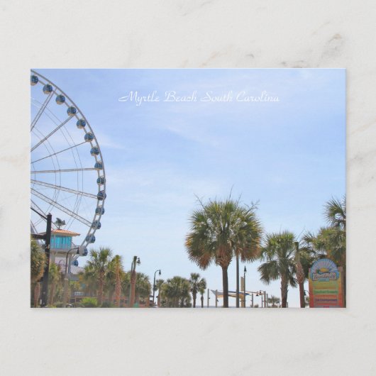 Myrtle Beach South Carollina, Skywheel Postkarte (Vorderseite)