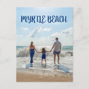 Myrtle Beach Souvenir Sand und Surf mit Familie Postkarte