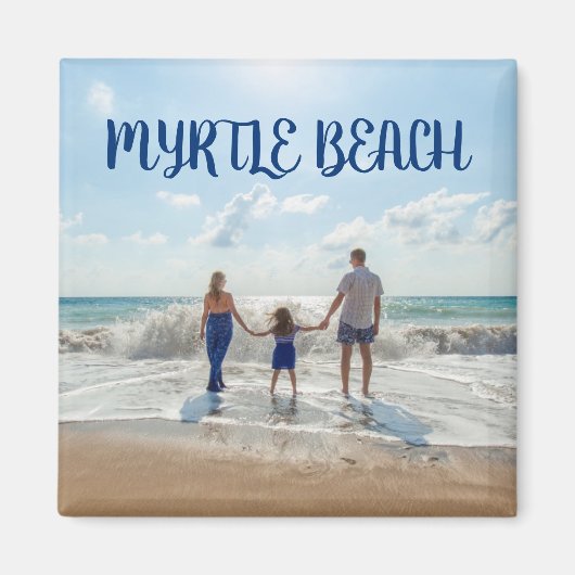 Myrtle Beach Souvenir Sand und Surfen mit Familie Magnet (Vorne)
