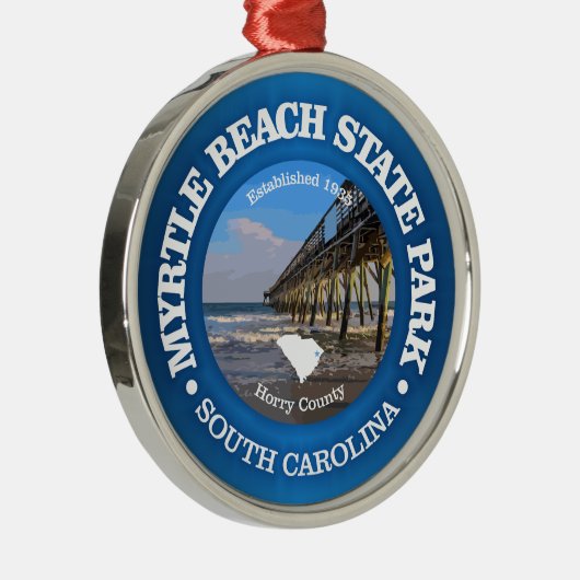 Myrtle Beach SP Ornament Aus Metall (Rechts)