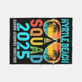 Myrtle Beach Squad 2025 Familien-Ma Fleecedecke (Vorderseite (Horizontal))