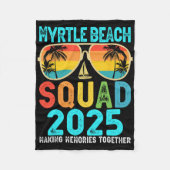 Myrtle Beach Squad 2025 Familien-Ma Fleecedecke (Vorderseite)
