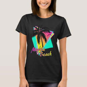 Myrtle Beach Tropical Summer Palm Tree Sunset T-Shirt