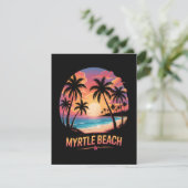 Myrtle Beach Urlaub Surfer Save The Date (Stehend Vorderseite)