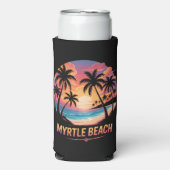 Myrtle Beach Urlaub Surfer  Selters Dosenkühler (Seltzer Vorderseite)
