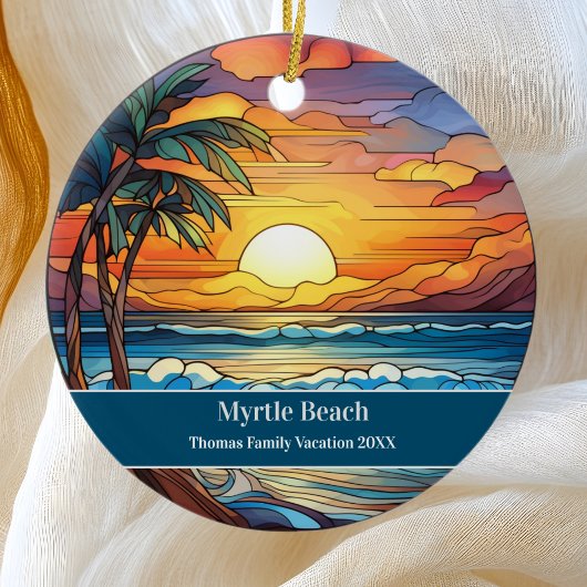 Myrtle Beach Vacation Keramik Ornament