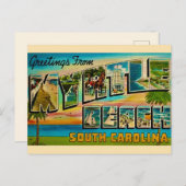 Myrtle Beach Vintag Gruß Postkarte (Vorne/Hinten)