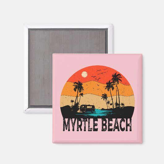 Myrtle Beach Vintag Magnet (Vorderseite/Rückseite)