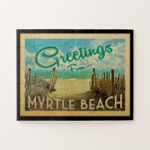 Myrtle Beach Vintage Travel Puzzle (Horizontal)
