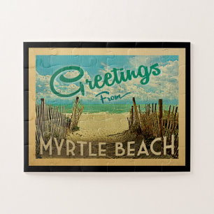 Myrtle Beach Vintage Travel Puzzle