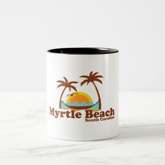 Myrtle Beach. Zweifarbige Tasse (Mittel)