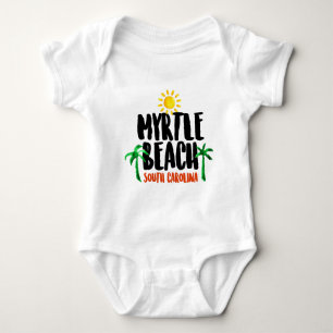 Myrtle- BeachAquarell Baby Strampler