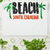 Myrtle- BeachAquarell Handtuch (Gefaltet)