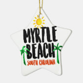 Myrtle- BeachAquarell Keramikornament (Links)
