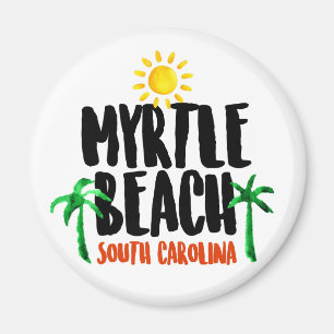 Myrtle- BeachAquarell Magnet