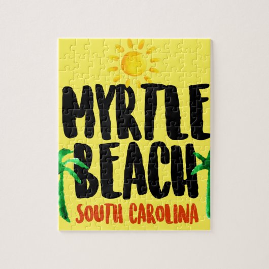 Myrtle- BeachAquarell Puzzle (Vertikal)