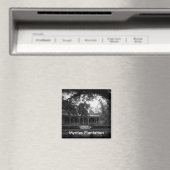 Myrtles Plantation in Schwarzweiß Magnet (In Situ (Geschirrspüler))