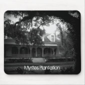 Myrtles Plantation in Schwarzweiß Mousepad (Vorne)