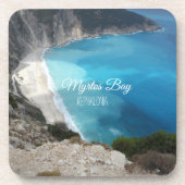 Myrtos Bay Beach Szene in Kephalonia Griechenland Getränkeuntersetzer (Vorderseite)