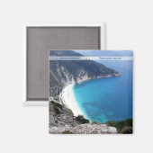 Myrtos Beach Greece Souvenir Kühlschrankmagnet (Vorderseite/Rückseite)