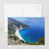 Myrtos Beach Kefalonia Griechenland Postkarte (Vorne/Hinten)