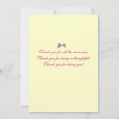 Mys viktorianische Karte Dame Thank You (Rückseite)