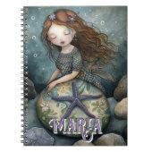 Mysaid Mermaid & Starfish Sea Oracle Custom Notizblock (Vorderseite)