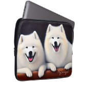 MySamoyed Personalisierte Geschenkidee Niedlich Sa Laptopschutzhülle (Vorne Rechts)