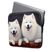 MySamoyed Personalisierte Geschenkidee Niedlich Sa Laptopschutzhülle (Vorderseite Links)