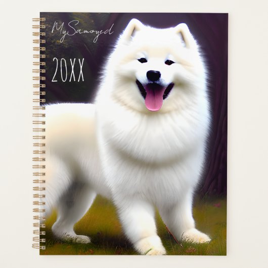 MySamoyed Personalisierte Geschenkidee Niedlich Sa Planer (Vorderseite)