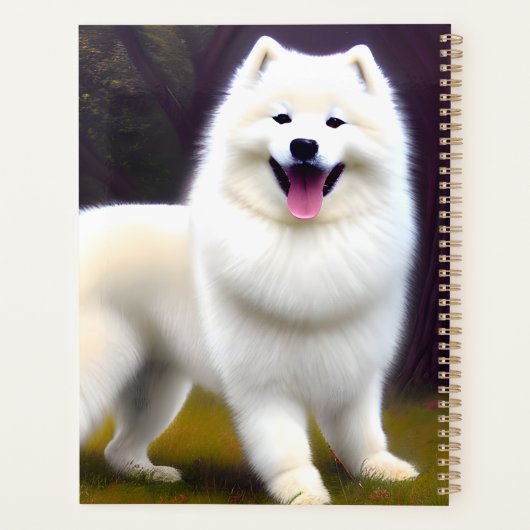 MySamoyed Personalisierte Geschenkidee Niedlich Sa Planer (Rückseite)