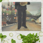 Myself: Portrait – Landscape, Henri Rousseau 1890 Geschirrtuch (Gefaltet)