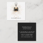 Mysmic Cosmic Crab Square Business Card Quadratische Visitenkarte (Vorne/Hinten)