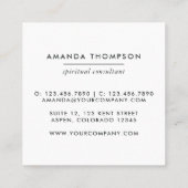 Mysmic Quadratische Visitenkarte (Rückseite)