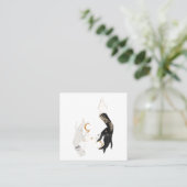 Mysmic Quadratische Visitenkarte (Stehend Vorderseite)