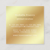 Mysmic-Square-Visitenkarte Quadratische Visitenkarte (Rückseite)